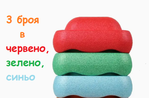 Цветни камъни за баланс тип Stepping Stones комплект от 3 части